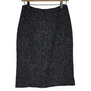 BANANA REPUBLIC Pencil Skirt Wool Tweed Dark Academia Classic Style Size 4
